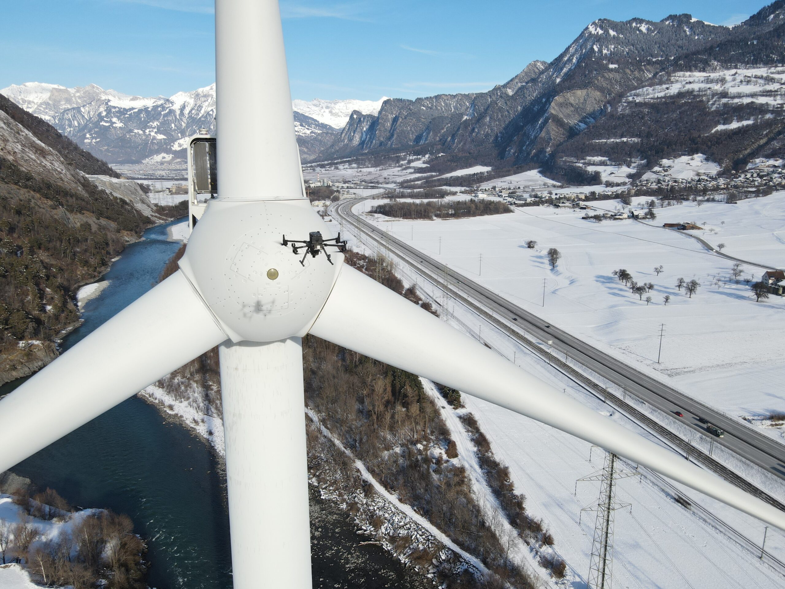 Drone solution for high volume wind turbine blade inspections